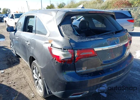 2014 Acura Mdx Technology Package from USA, damaged, VIN 5FRYD4H42EB032025
